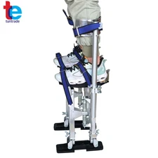 Silver 24 - 40 Inch Aluminum Alloy Stilts Drywall Stilts For Painter Taping Tool