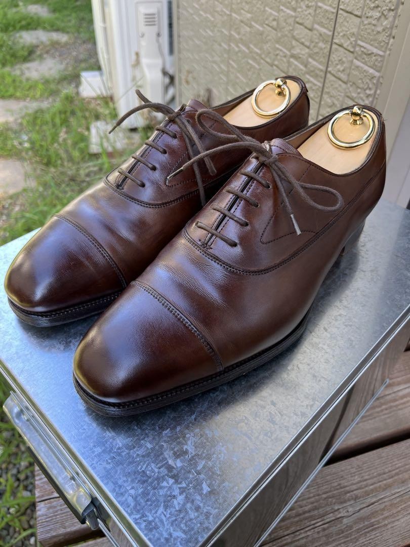 EDWARD GREEN GLADSTONE 8/8.5 808ラスト Edward Green GLADSTONE Cap Toe Oxford Shoes Brown Leather