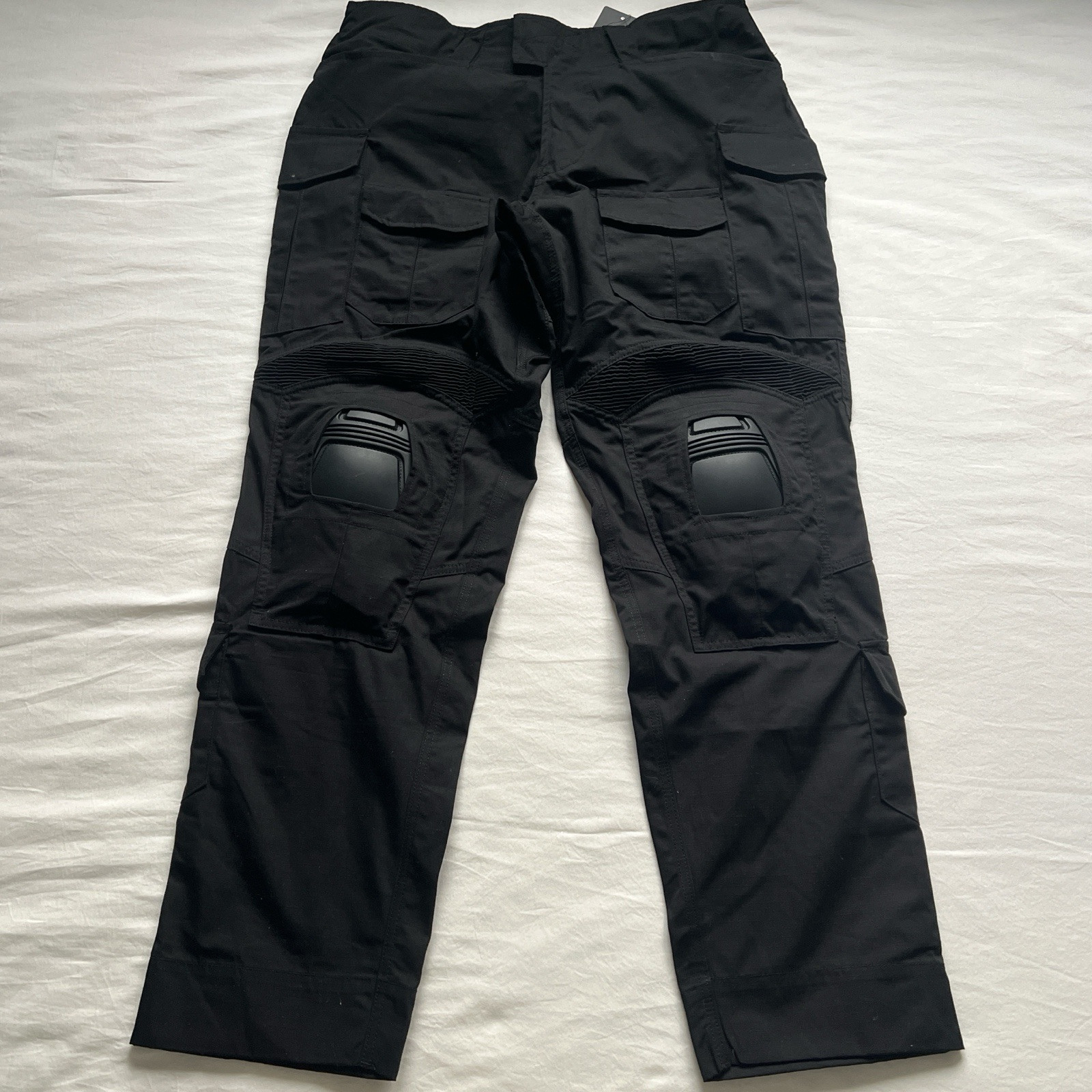 Idogear Black Cargo Pants with Knee Pads Size 36 Utility Tactical New-image