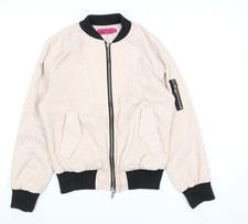 Womens UK Size 8 Boohoo Pink Bomber Jacket