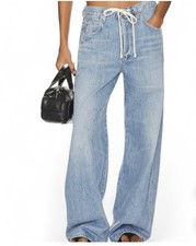 CITIZENS OF HUMANITY BRYNN DRAWSTRING TROUSER JEANS ATLANTIS SIZE 32 RETAIL $298