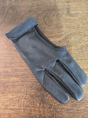 Salty Ajar Impex 4 Finger LEFT HAND Black Leather Medium