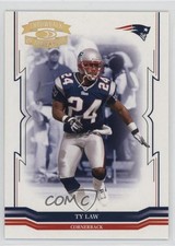 2005 Donruss Throwback Threads Gold Holofoil 89/99 Ty Law #89 1dm4