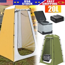 Portable Toilet and Privacy Tent for Adults, Pop Up Potty Tents Outdoors Toilets