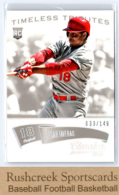 2014 Panini Classics #187 Oscar Taveras RC Timeless Tributes Silver /149