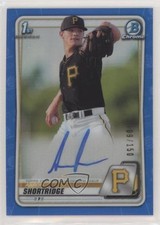 2020 Bowman Chrome Prospects Blue Refractor 9/150 Aaron Shortridge Auto 0cx3