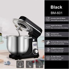 BioloMix 1200W Stand Mixer 6L Bowl Quiet Motor 6-Speed Tilt Head - All Colours