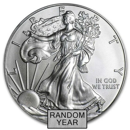 1 oz American Silver Eagle Coin BU (Random Year)