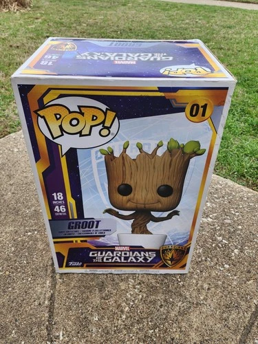 Funko Pop Guardians of the Galaxy Groot #01 SUPER SIZED 18 In WOW! Marvel NEW