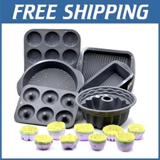 Silicone Bakeware Set - 51PCS Baking Molds for Cakes
