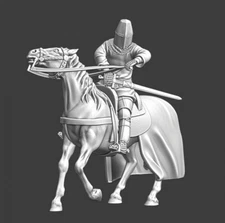 Northern Crusades Miniatures Medieval Mounted Knight Drawing Blade Crusader 28mm