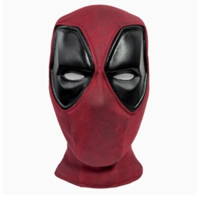 US STOCK! Deadpool 3 Cosplay Prop Mask Wade Wilson Mens Red Mask Halloween Gift
