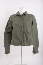 Veronica Beard Womens Weslyn Jacket XS Army Green Button Front NWT