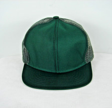 Vintage Green Blank Trucker Mesh Snapback Hat