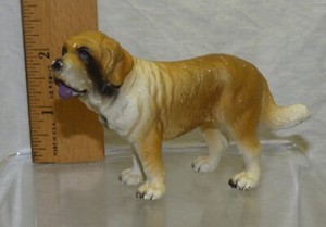 1994 Schleich Germany Saint Bernard Dog Figurine 16307 Retired Farm Life Hund