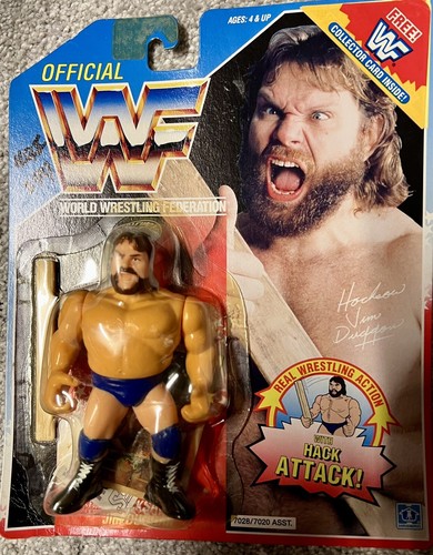 WWF Hacksaw Jim Duggan Blue Card Series American H...