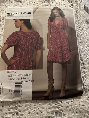 Vogue 1152 Rebecca Taylor American Designer Dress Pattern 8-14 Princess Seams | eBay Vogue 1152 Rebecca Taylor American Designer Dress Pattern 8-14 Princess Seams | eBay