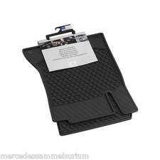 Mercedes-Benz Original 4 Gummi Fußmatten RHD A 238 E Klasse Cabrio Schwarz Neu