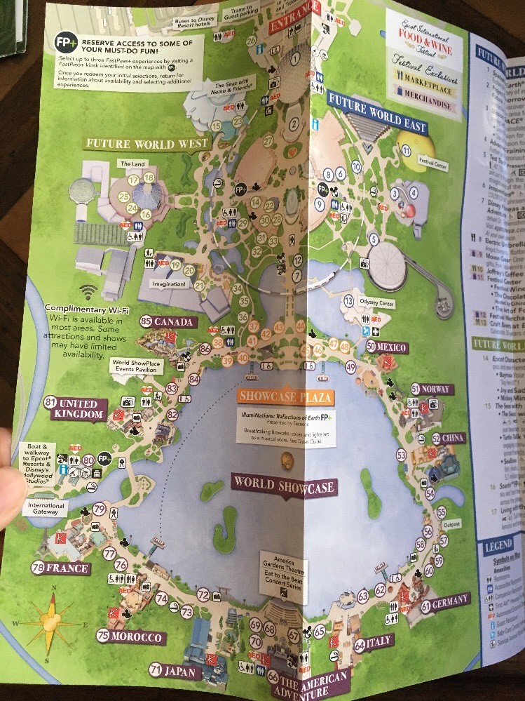 Walt Disney World Epcot Map - S L1200