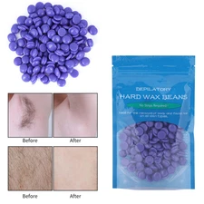 Hard Wax Beans Film Depilatory Wax Bead Body Legs Hair Removal Wax 50g Lavender