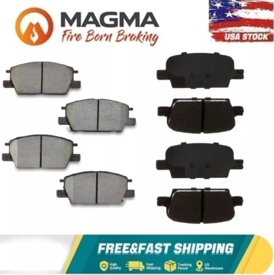 Front & Rear Ceramic Brake Pads for 2016 2017 2018-2020 Chevy Malibu