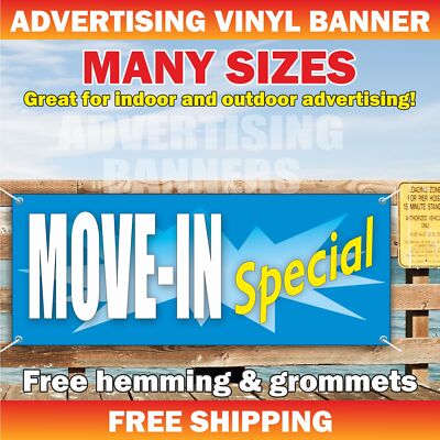 Move in Special Advertising Banner Vinyl Mesh Sign flag Realtor