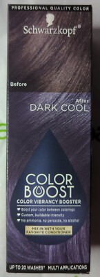 Color Boost Schwarzkopf Professional Quality Color Boost Vibrancy Booster Dark Cool ...