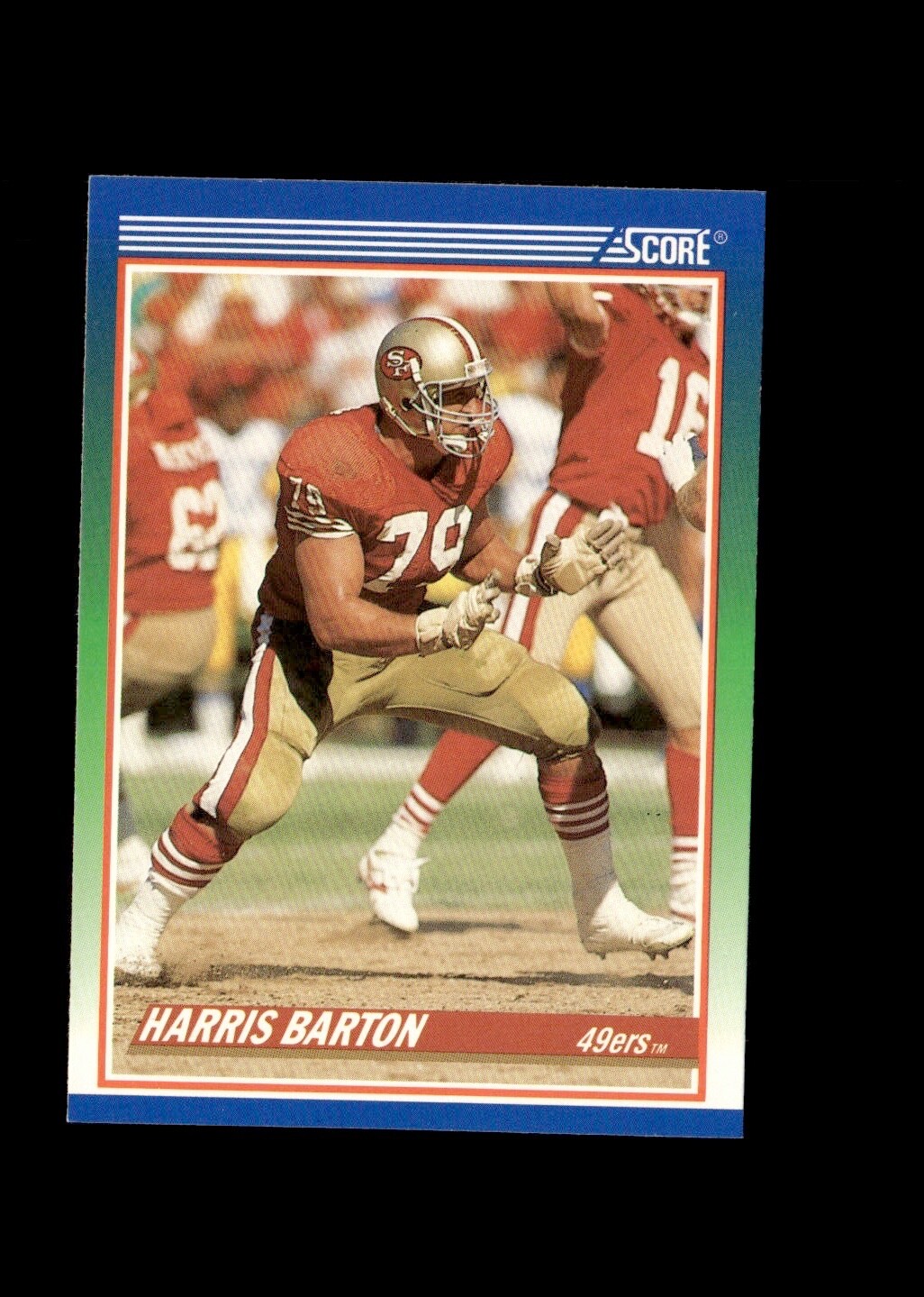 1990 Score - #395 Harris Barton