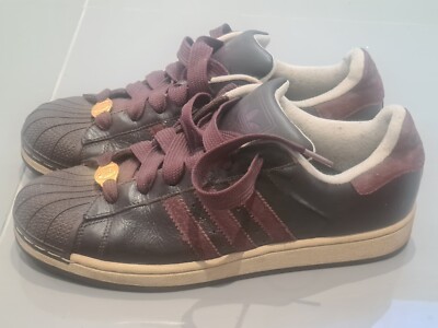 Adidas Superstar Shelltoes Limited Editions Burgundy Leather