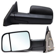 Pair Side Towing Mirrors For 2007 Dodge Ram 1500 2500 Manual Flip Up Lh Rh Pair Side Towing Mirrors For 2007 Dodge Ram 1500 2500 Manual Flip Up Lh Rh