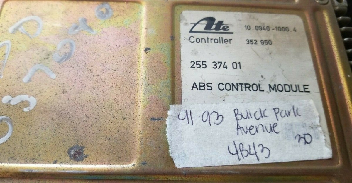 1991 Buick Park Avenue ABS Control Module 25537401 /fast for sale