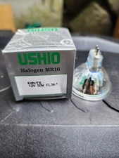 USHIO MR-16 EXN/FG 12V 50W FL36 GERMA NOS originalNY