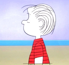 LINUS PEANUTS Charles Schulz ORIGINAL PRODUCTION drawing CEL snoopy comic art