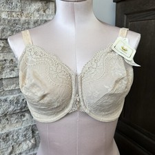 NWT Vintage Wacoal Bra Size 34DDD Style 85715 Naturally Nude Lace Underwire