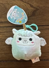 Squishmallows Clip Winona The Llama Pegacorn | 3.5 inch | Keyring | New