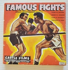 FAMOUS FIGHTS-VINTAGE BOXING HEAVY WEIGHT BOUTS-8MM FILM PROJECTOR-CASTLE FILMS