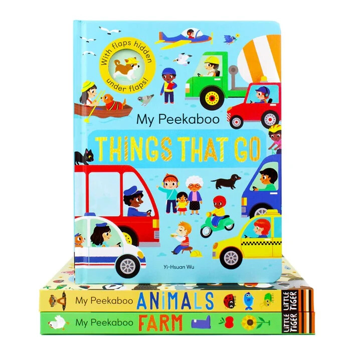 My Peekaboo Lift The Flap Library Collection 3 Books Set My Peekaboo Animals
