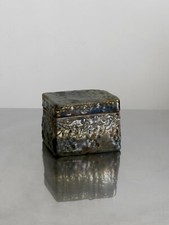 1990 BOITE CERAMIQUE IRISEE ART-DECO RAKU SHABBY CHIC Garouste Bonetti Belliard