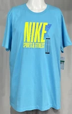 Nike Men's T-Shirt Athletic Logo Swoosh Printed Active Short Sleeve Tee XL New