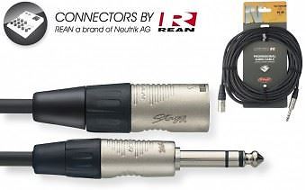 Stagg N-Serie Stecker XLR - Stereo 1/4 Klinkenkabel - 10 Meter