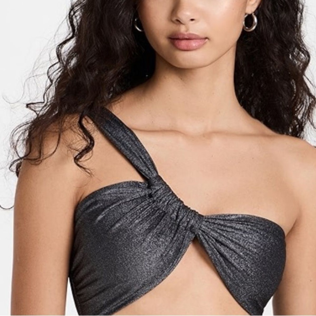 トップス o.ck SARA CRISTINA Narcissus Bikini Top Tie Large dark silver sz L | eBay