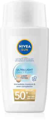 NIVEA SUN Ultra Light light getöntes Fluid LSF 50+