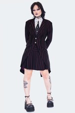 Gazing Blazer Tailcoat Multi Unisex Goth Punk Alternative Gothic Coat Steampunk