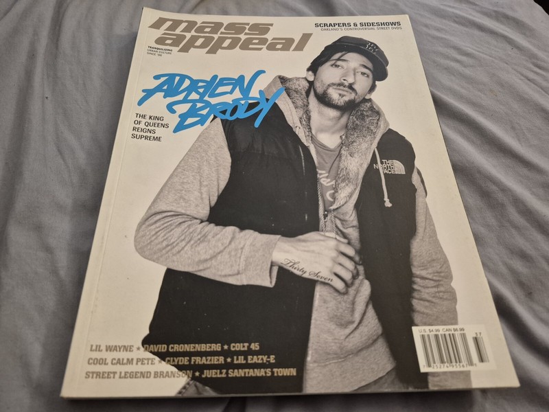 MASS APPEAL magazine Adrien Brody Lil Wayne Clyde Frazier Lil Eazy-E Colt 45