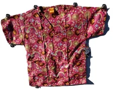 Nick Jr Dora the Explorer Womens Pink Sz Med Healthcare Medical Nurse Scrub Top