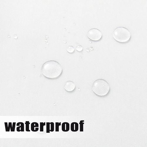 Outdoor Curtains Waterproof Windproof Weatherproof Curtain Panel 54x84 in White - Picture 5 of 8