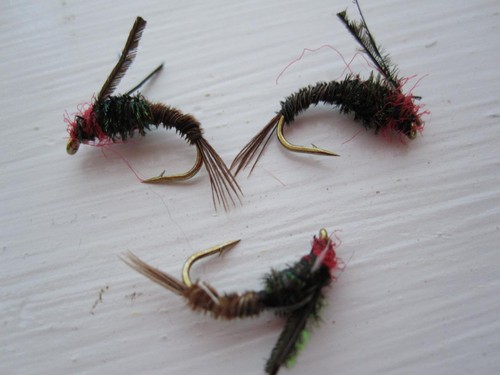 Douzaine De Mouches De Pêche "Czech Mate Hare's Ear" (modèle D16-1) - Nymphes, Différentes Tailles Disponibles