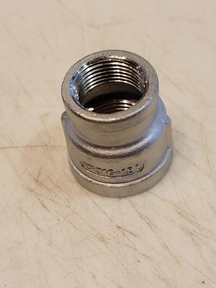 1" X 3/4" PIPE FITTING 316 SS REDUCING Nipple, 150#, NPT/NPT. Sw63 - Image 3 of 4