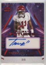 2022 Leaf Ultimate Draft Futures Red Spectrum /5 Traeshon Holden Auto 02l6