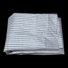 Unbranded Twin White-Black Flat Fitted Polyester New